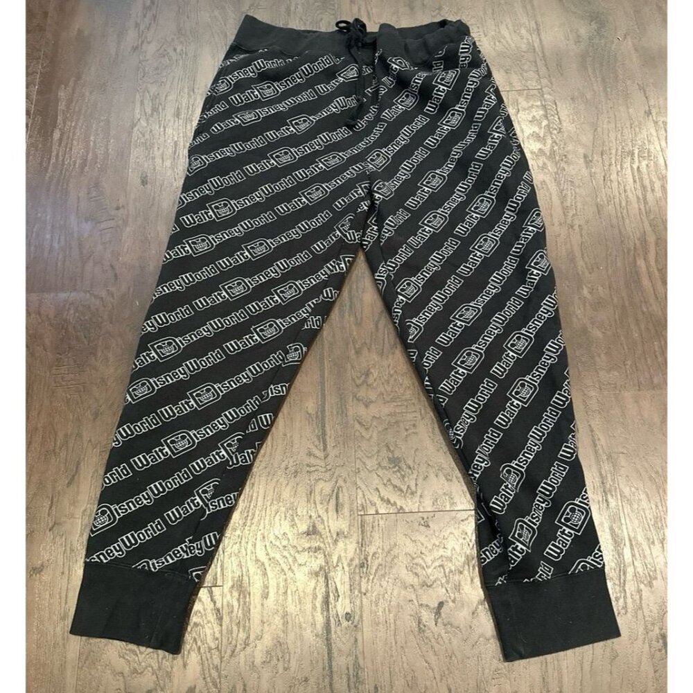 Disney Parks Men's Jogger Sweatpants‎ Black Size large Disneyland Resort